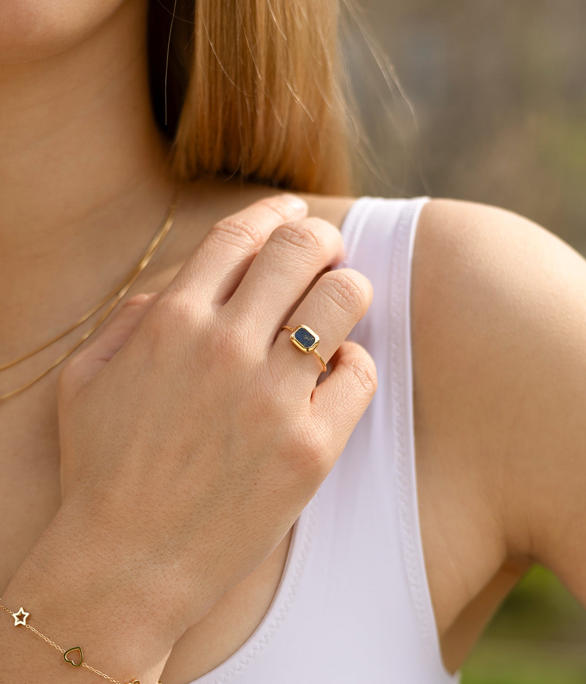 Bague Lilou (Acier doré)