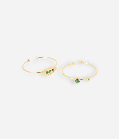 Bague Posy (Acier doré)