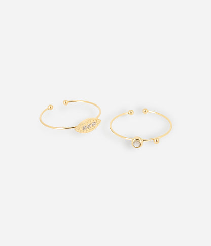 Bague Posy (Acier doré)