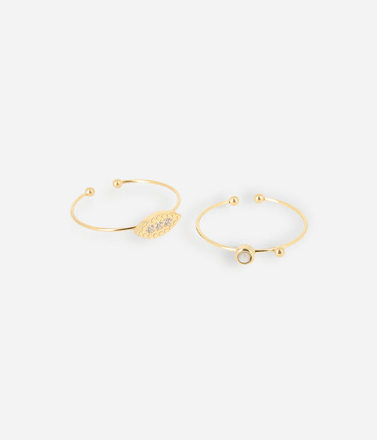 Bague Posy (Acier doré)
