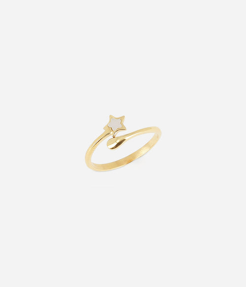 Bague Polaris (Acier doré)