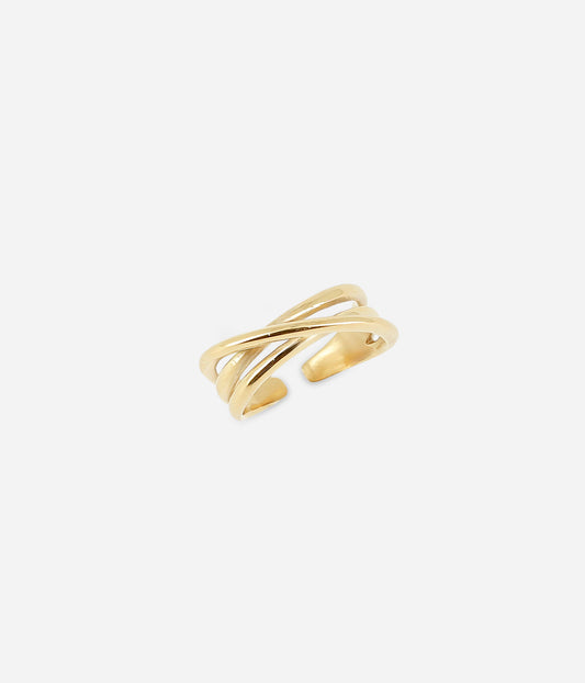 Bague Tidja (Acier doré)