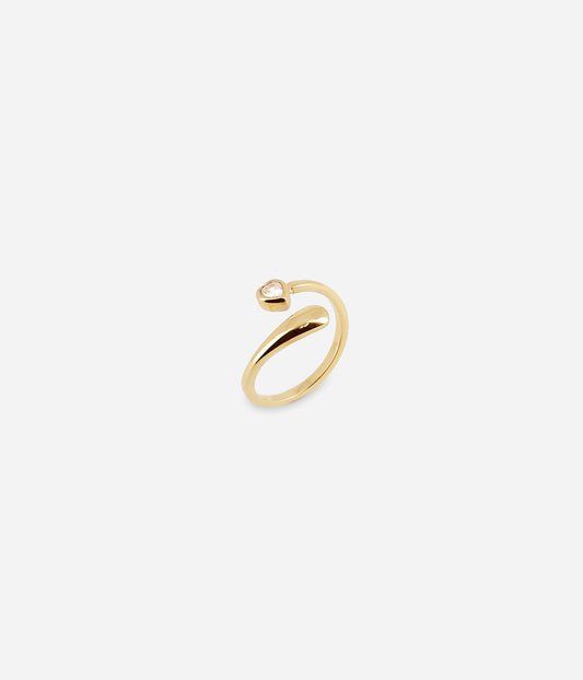 Bague Elida (Acier doré)
