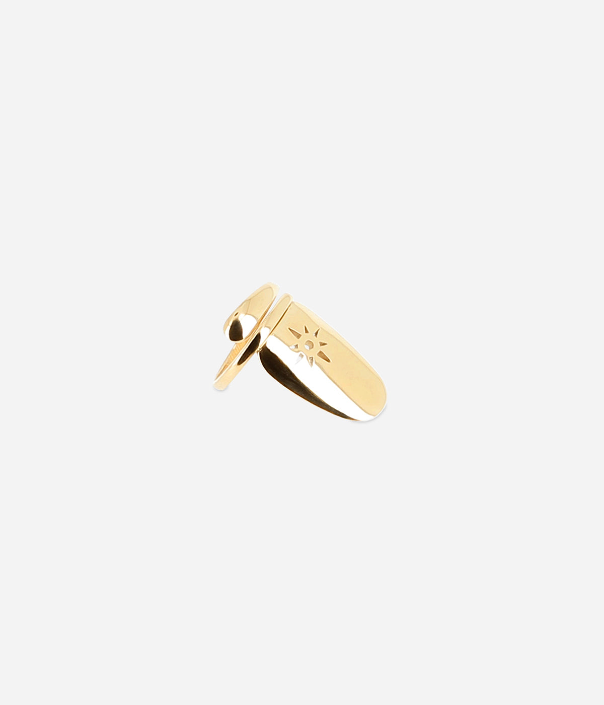 Bague ongle Nailys (Acier doré)