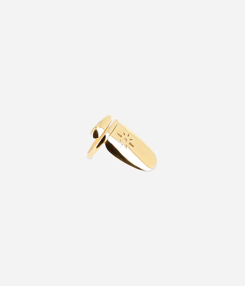 Bague ongle Nailys (Acier doré)