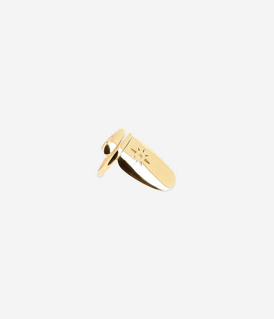Bague ongle Nailys (Acier doré)