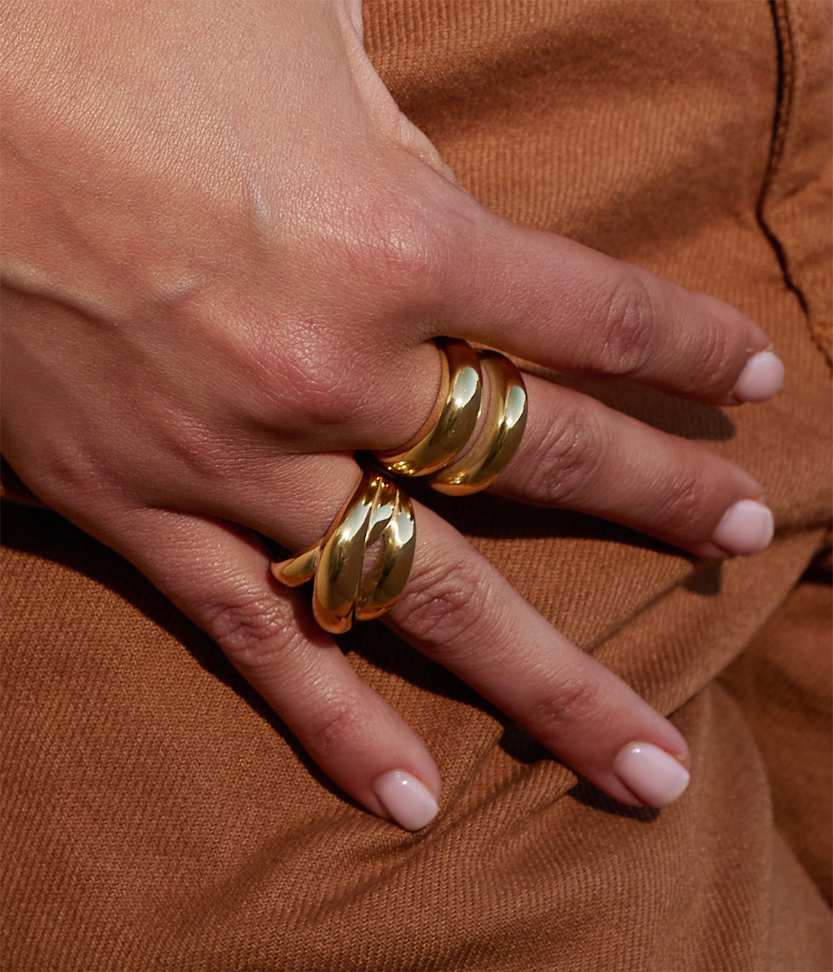 Bague Bilius (Acier doré)