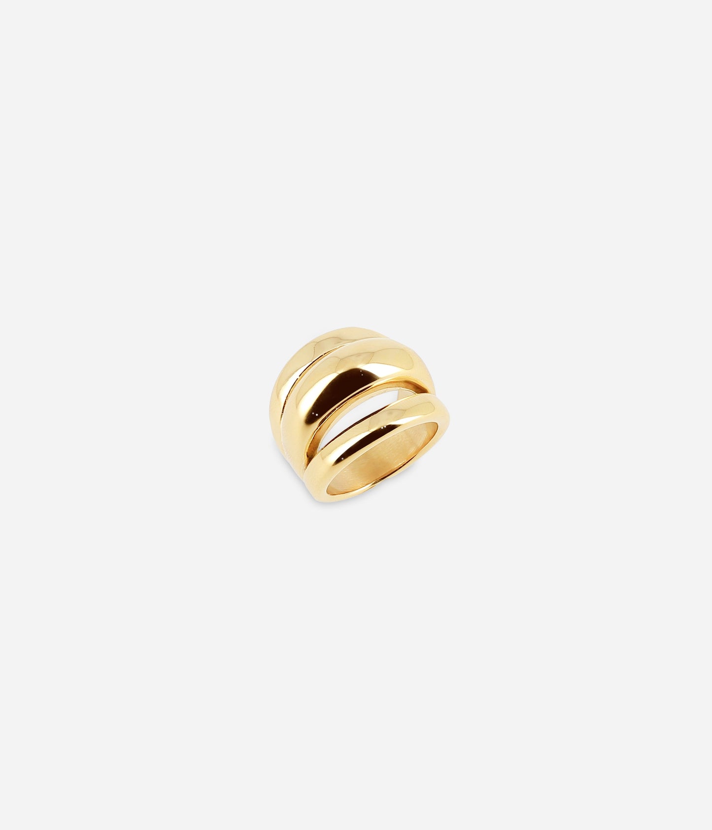 Bague Kama (Acier doré)
