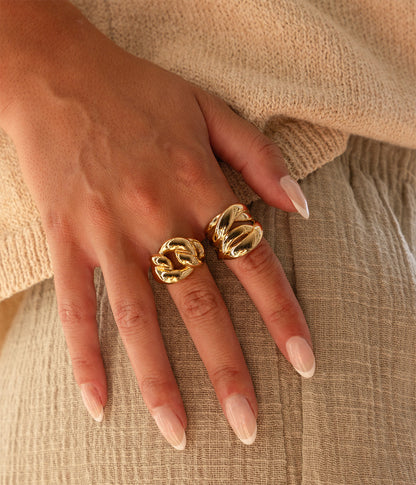Bague Collega (Acier doré)