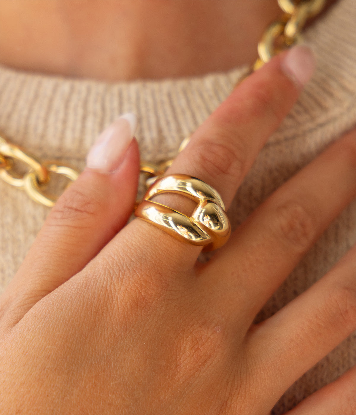 Bague Rubeus (Acier doré)