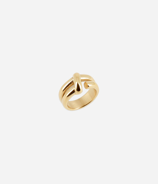 Bague Kendra (Acier doré)