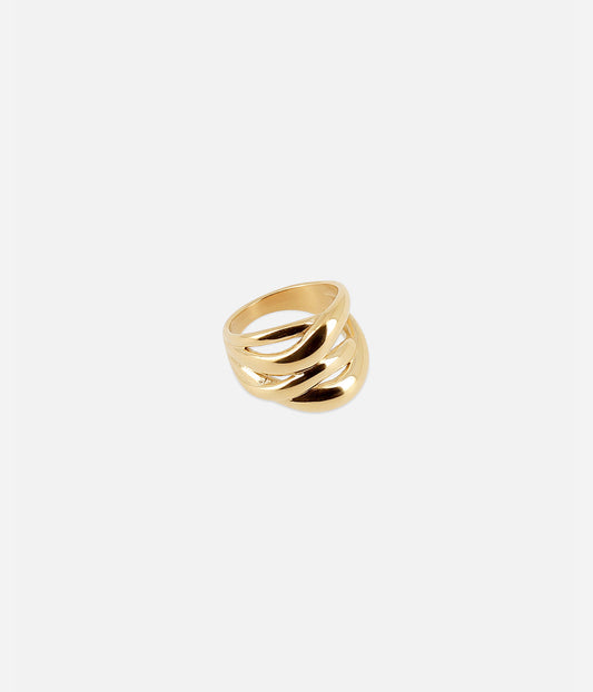 Bague Morpheus (Acier doré)