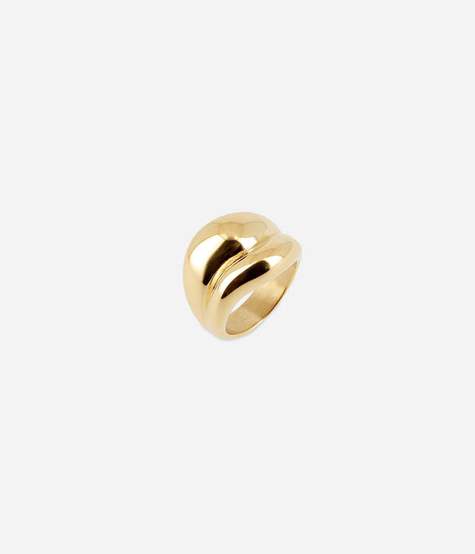 Bague Belby (Acier doré)