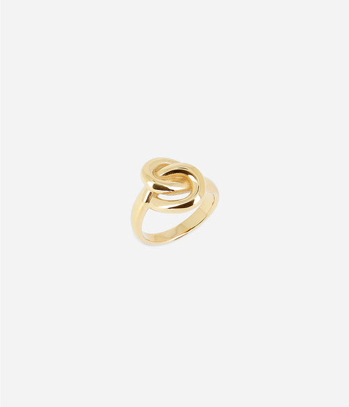 Bague Menti (Acier doré)