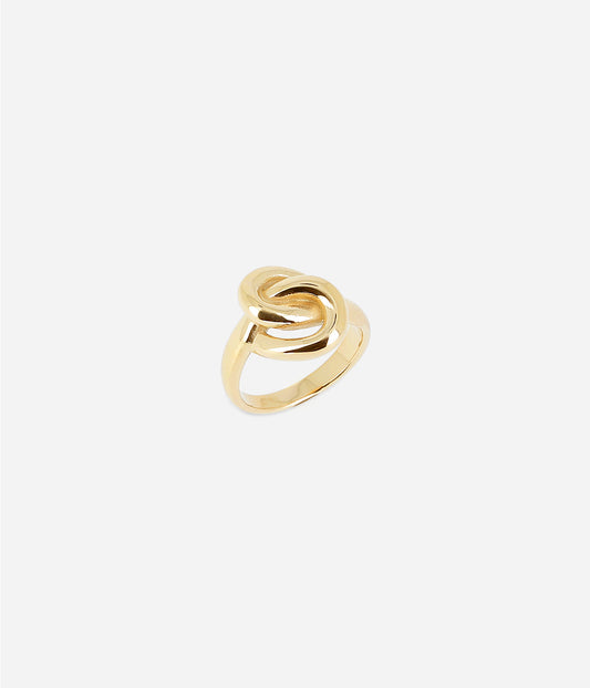 Bague Menti (Acier doré)