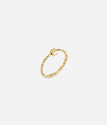 Bague Paulla (Acier doré)