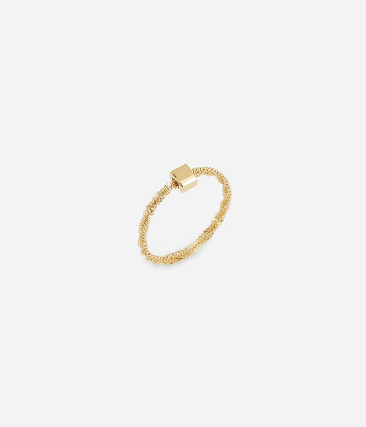 Bague Paulla (Acier doré)