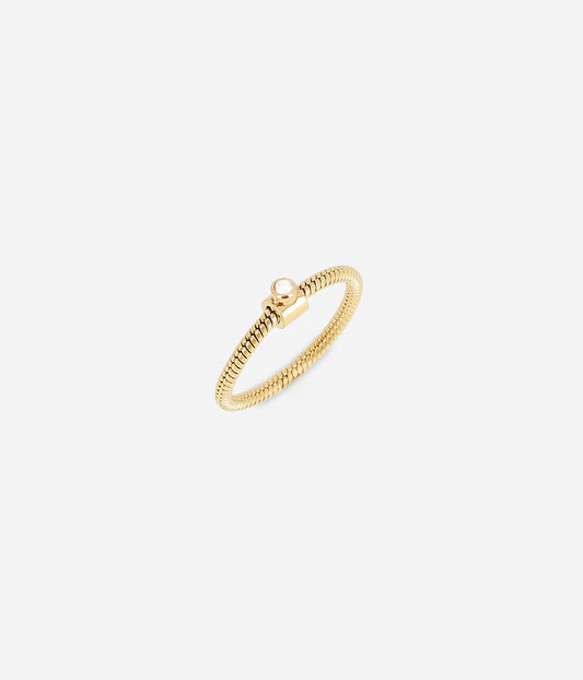 Bague Marcia (Acier doré)