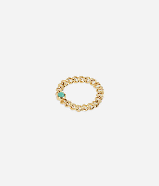 Bague Potita (Acier doré)