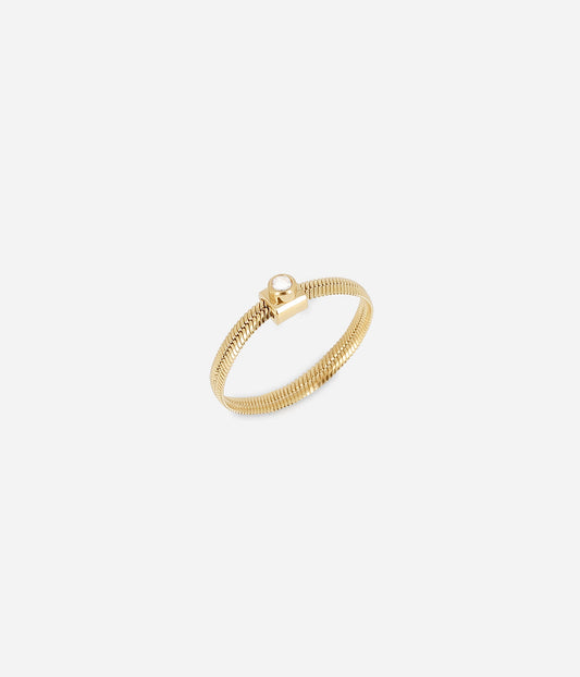 Bague Publia (Acier doré)