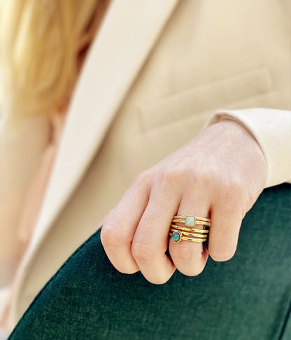 Bague Cassandra (Acier doré)