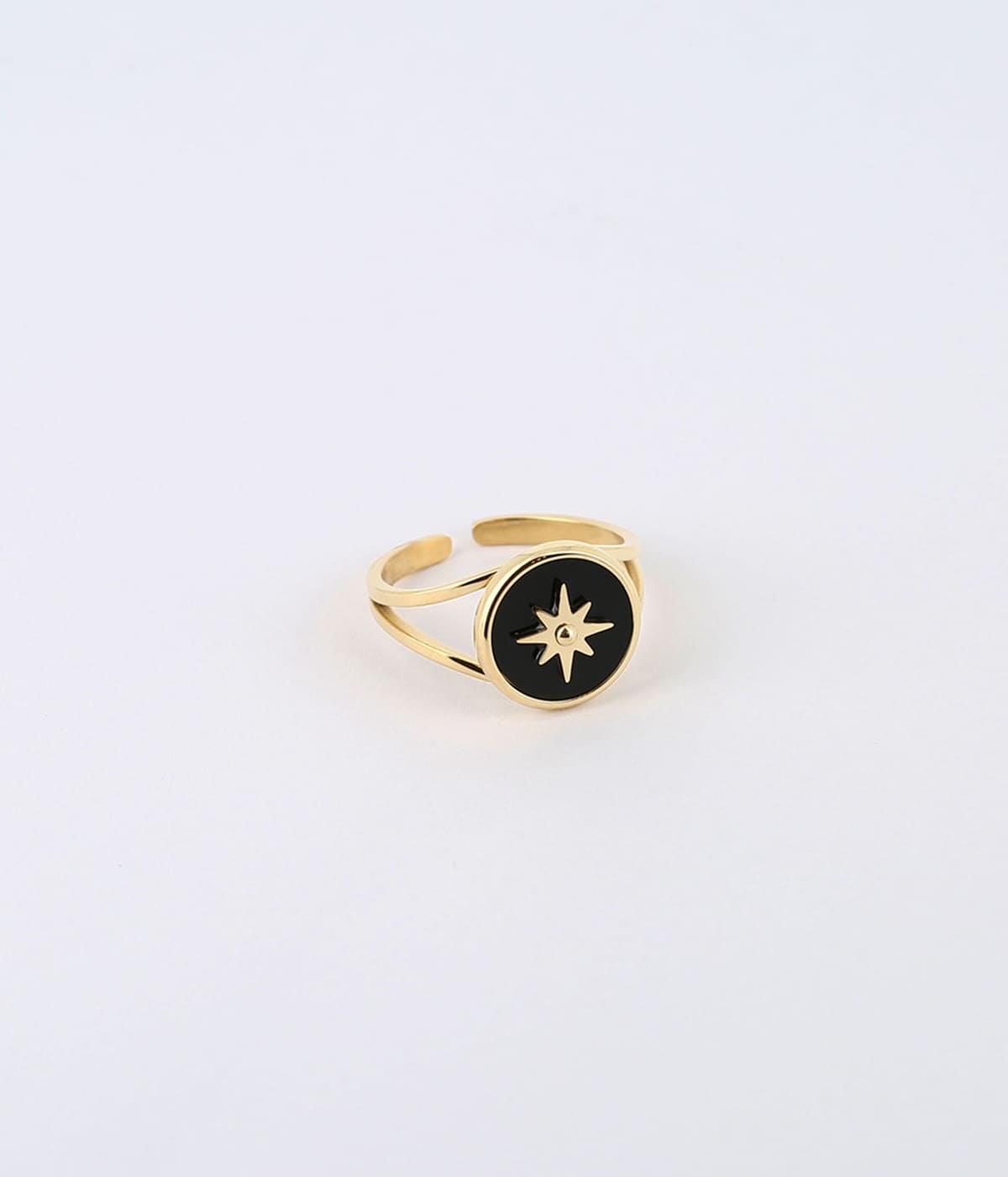 Bague Sun (Acier doré)