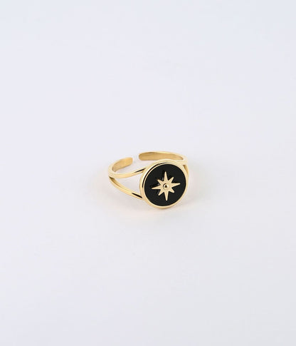 Bague Sun (Acier doré)