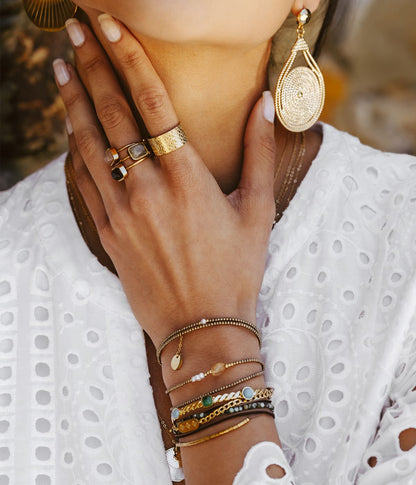 Bague Véra (Acier doré)