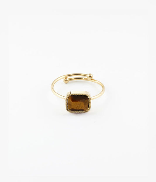 Bague Véra (Acier doré)