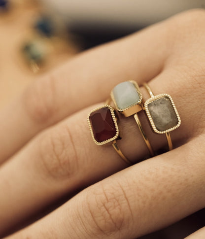 Bague Véra (Acier doré)