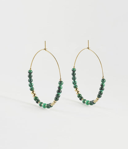 Boucles d'oreilles Favela (Acier doré)