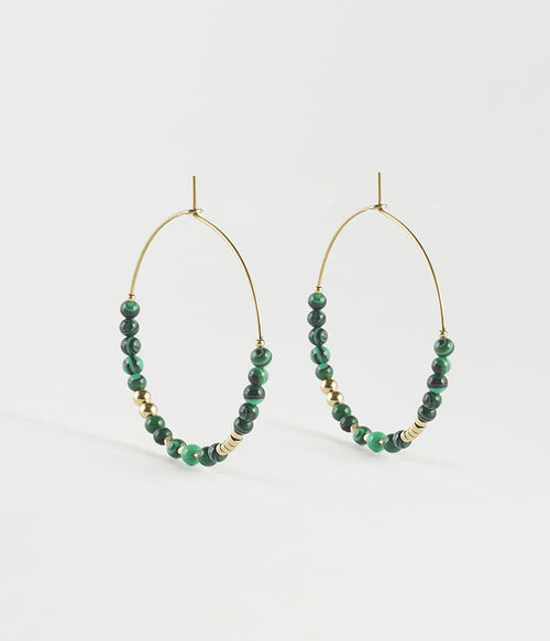 Boucles d'oreilles Favela (Acier doré)