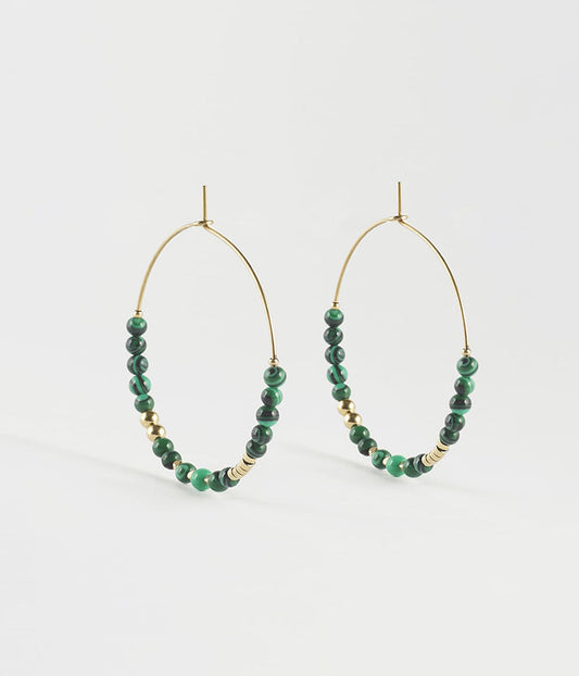 Boucles d'oreilles Favela (Acier doré)