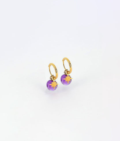 Boucles d'oreilles Phine (Acier doré)