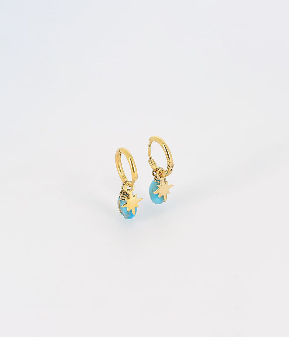 Boucles d'oreilles Phine (Acier doré)