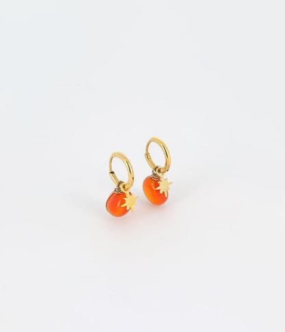 Boucles d'oreilles Phine (Acier doré)