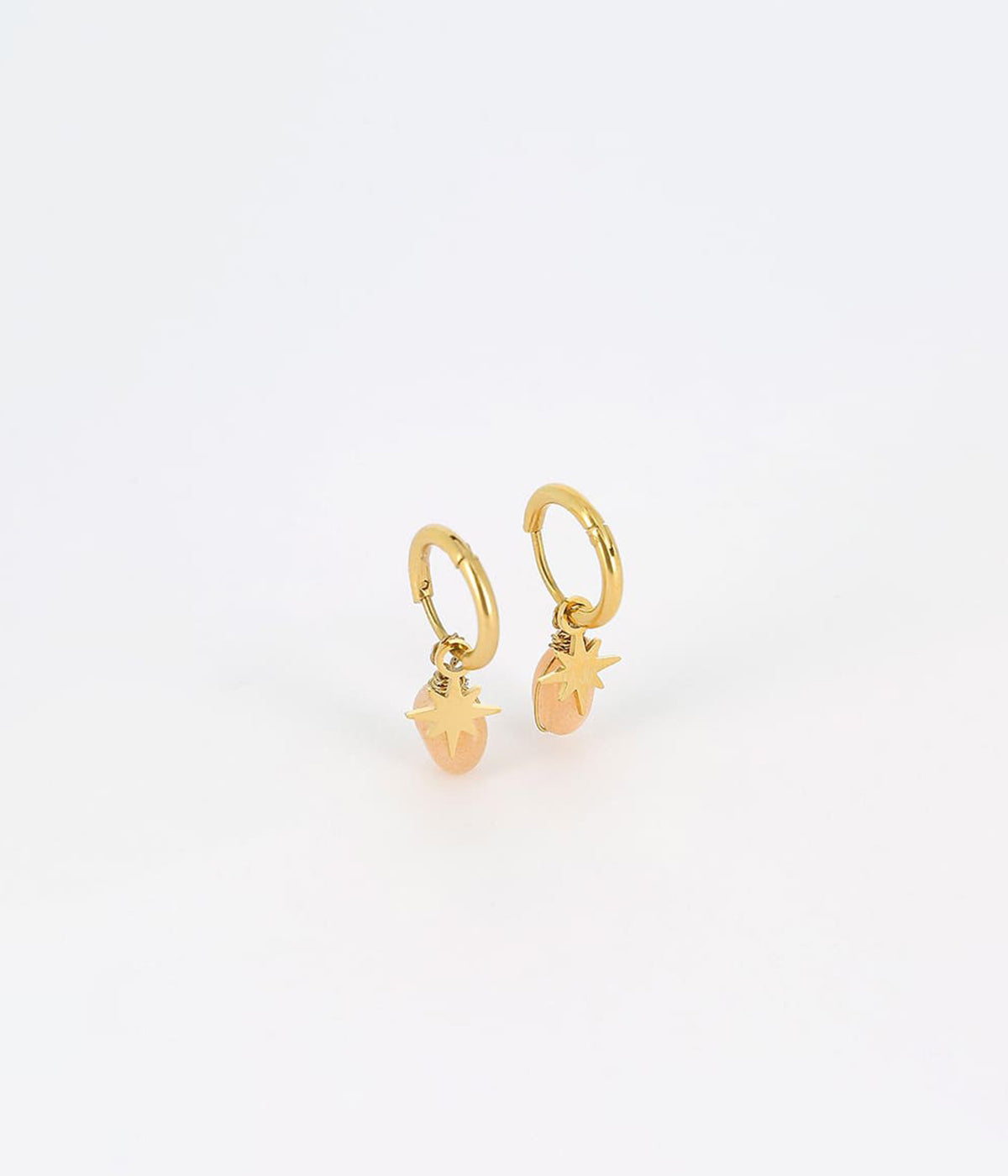 Boucles d'oreilles Phine (Acier doré)