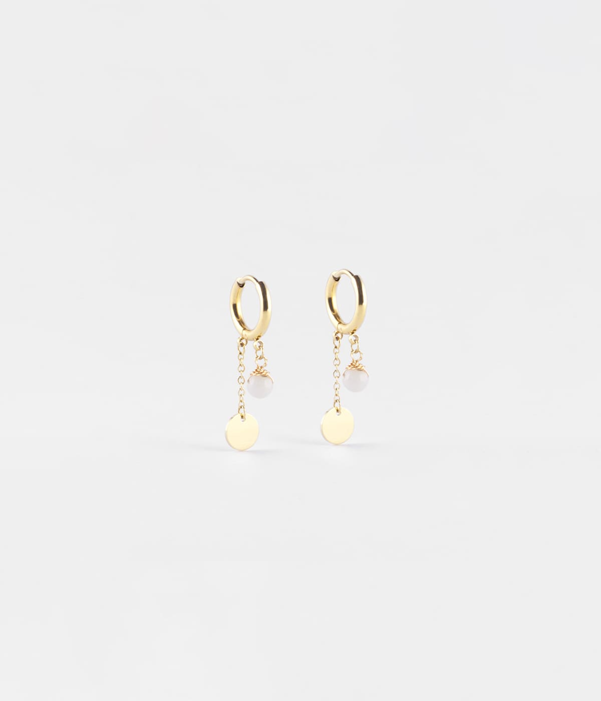 Boucles d'oreilles Josephine (Acier doré)