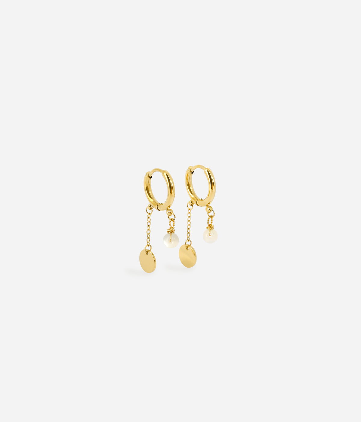 Boucles d'oreilles Josephine (Acier doré)