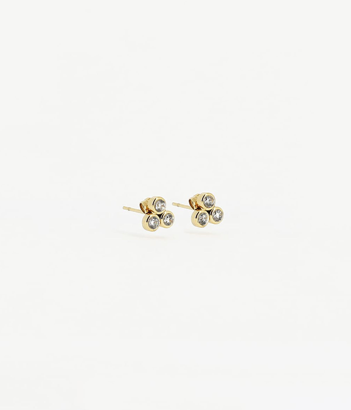 Boucles d'oreilles puces Tiradente (Acier doré)