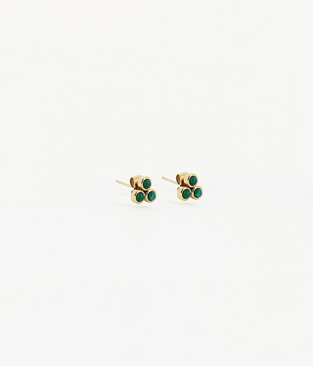 Boucles d'oreilles puces Tiradente (Acier doré)