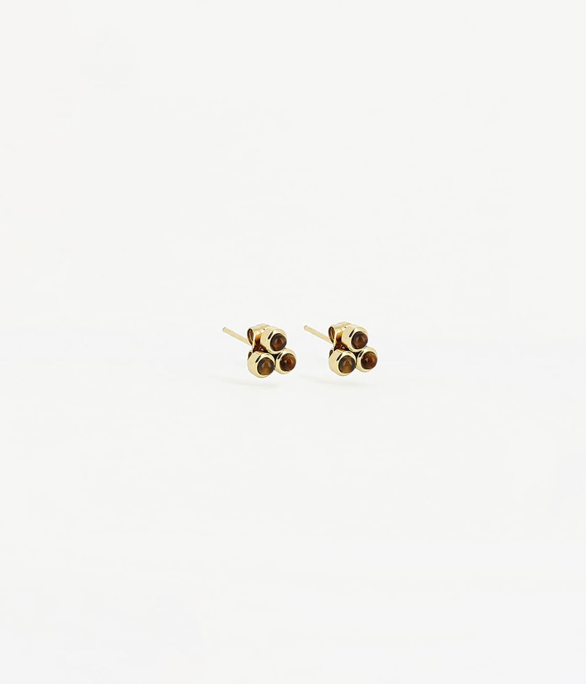 Boucles d'oreilles puces Tiradente (Acier doré)