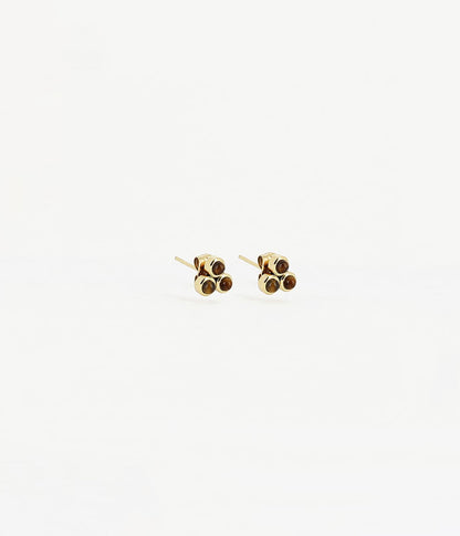 Boucles d'oreilles puces Tiradente (Acier doré)