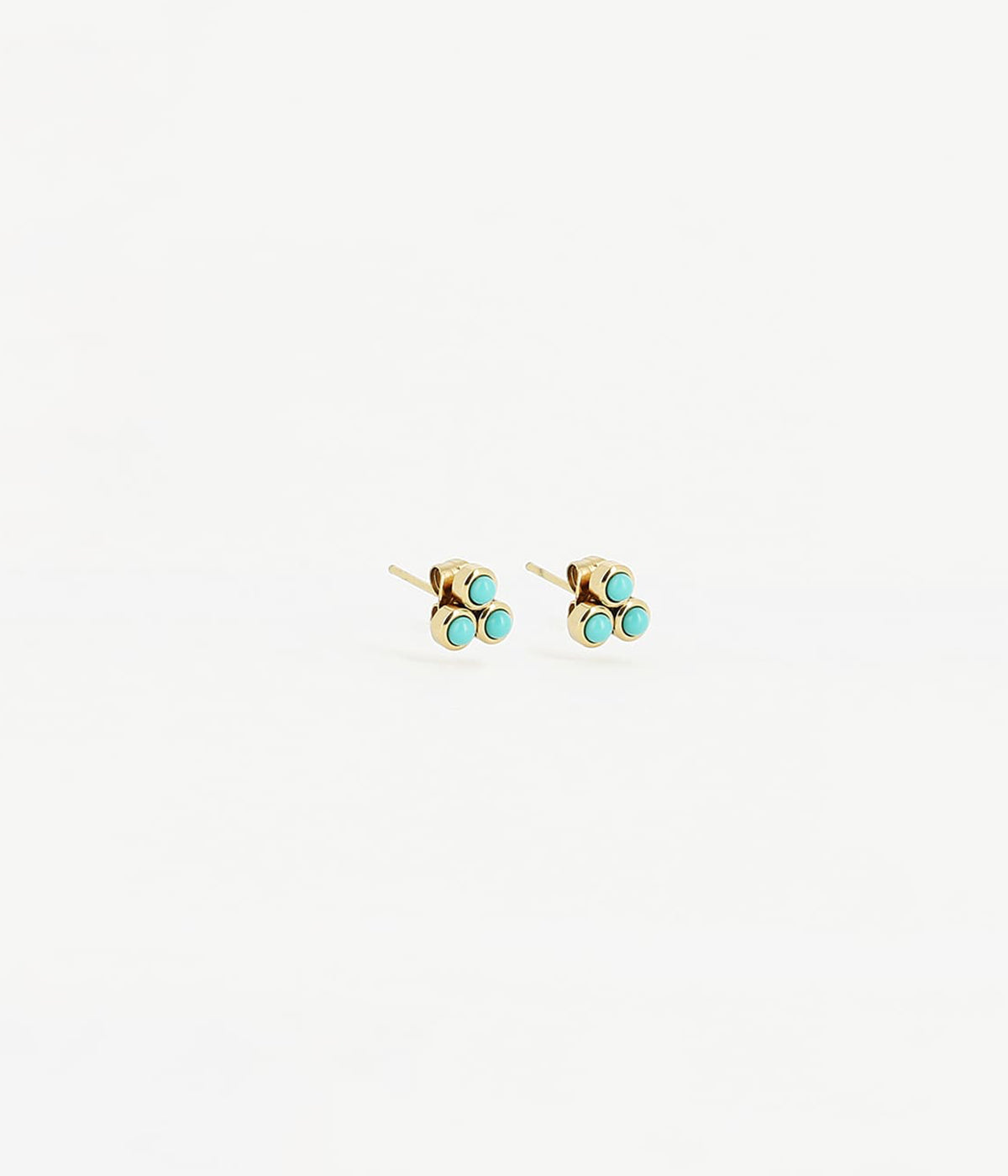 Boucles d'oreilles puces Tiradente (Acier doré)