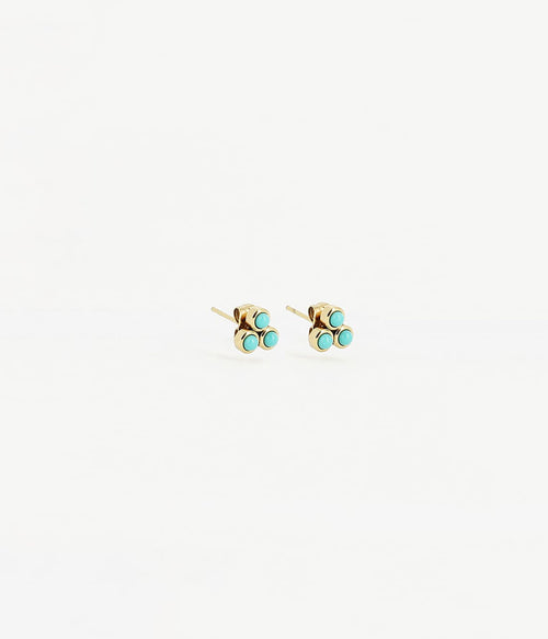 Boucles d'oreilles puces Tiradente (Acier doré)