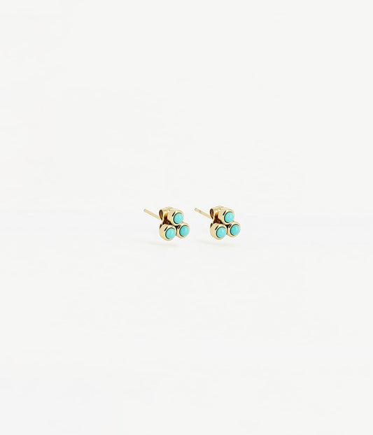 Boucles d'oreilles puces Tiradente (Acier doré)