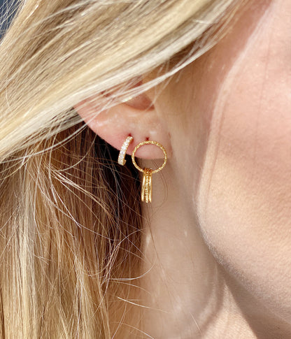 Boucles d'oreilles Winnie (Acier doré)