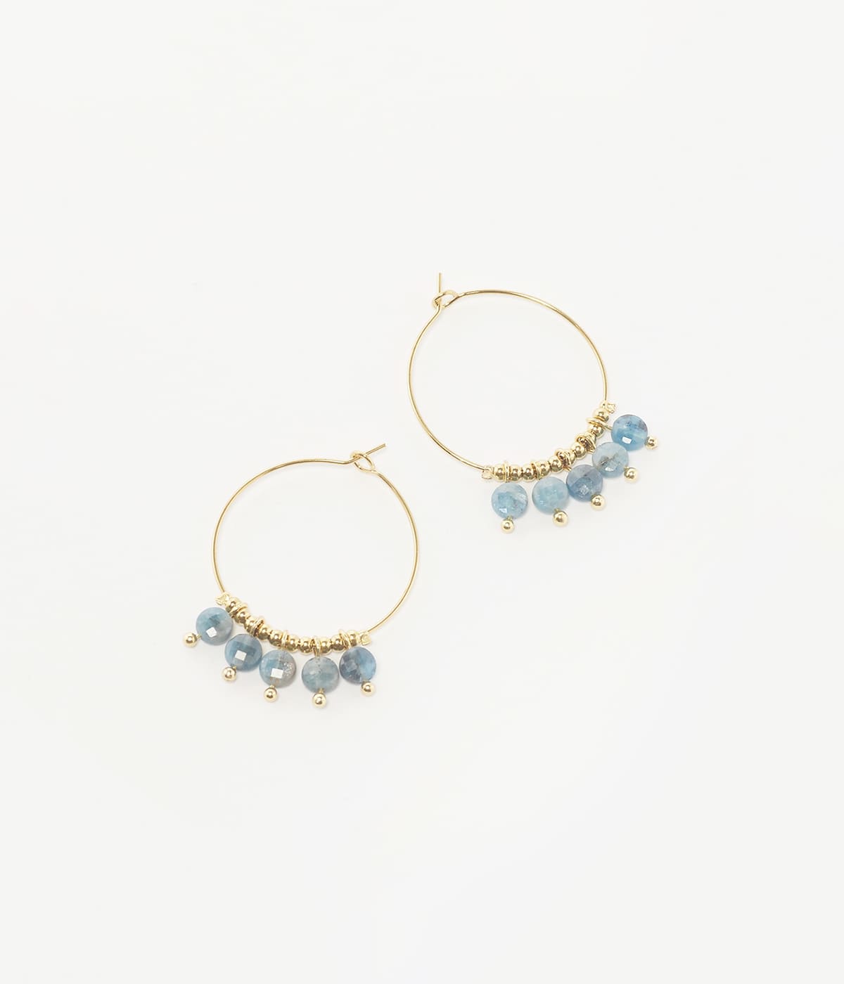 Boucles d'oreilles Zoé (Acier doré)