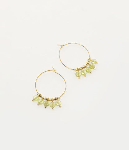 Boucles d'oreilles Zoé (Acier doré)
