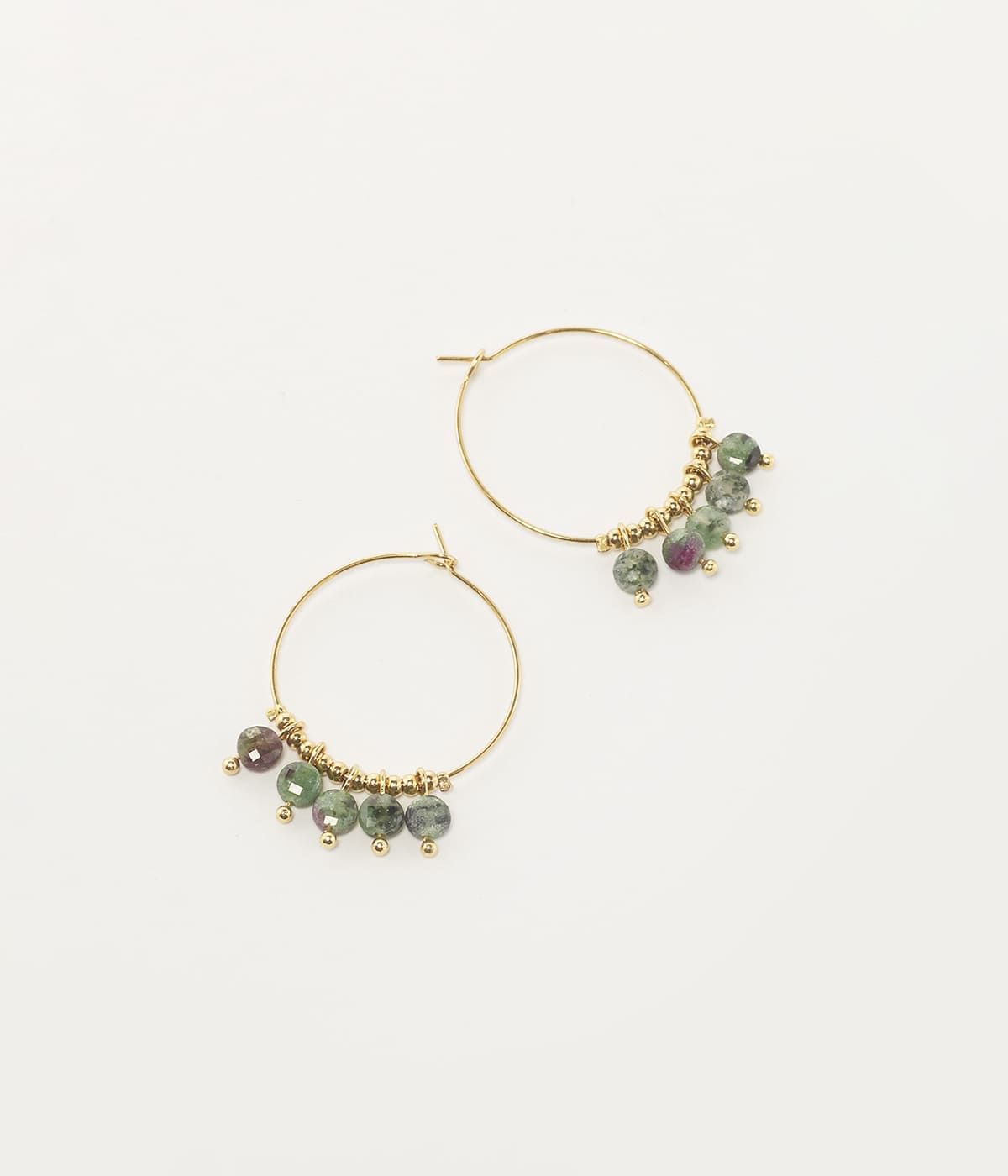 Boucles d'oreilles Zoé (Acier doré)